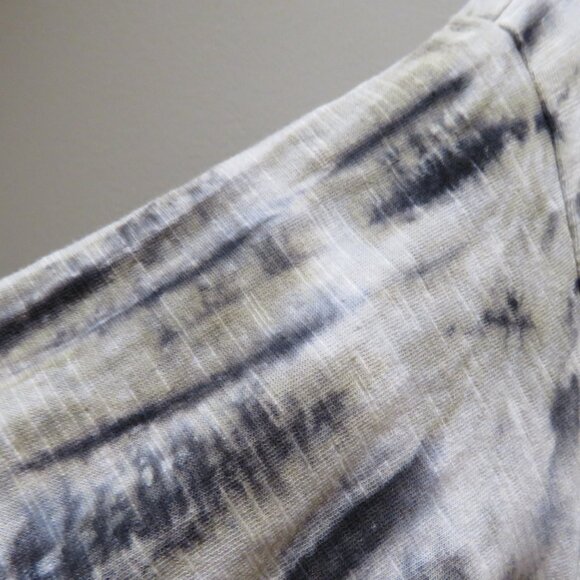 GILDA MIDANI Maria Maxi Dress in Black White Tie Dye Lagenlook Artsy Boho NWT - Picture 6 of 16